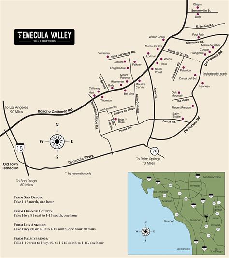 History of MAP Map Of Wineries In Temecula